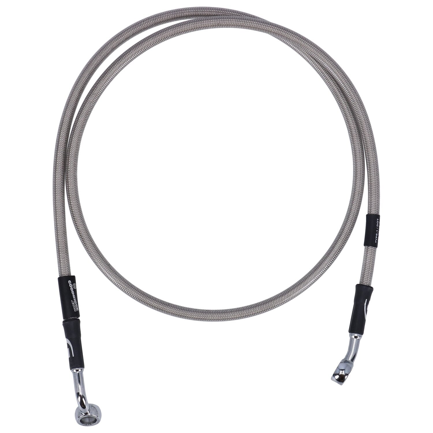 MCS by Goodridge brake line front stainless clear coated