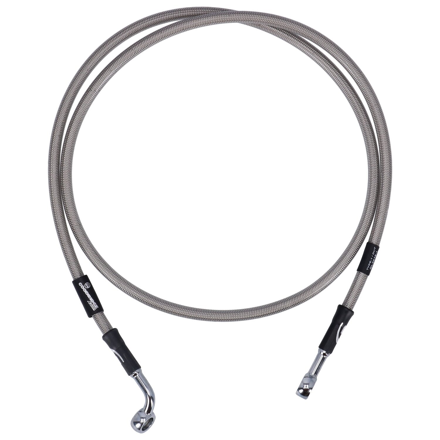 MCS by Goodridge brake line front stainless clear coated