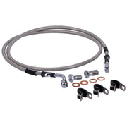MCS by Goodridge brake line front stainless clear coated