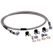 MCS by Goodridge brake line front stainless clear coated