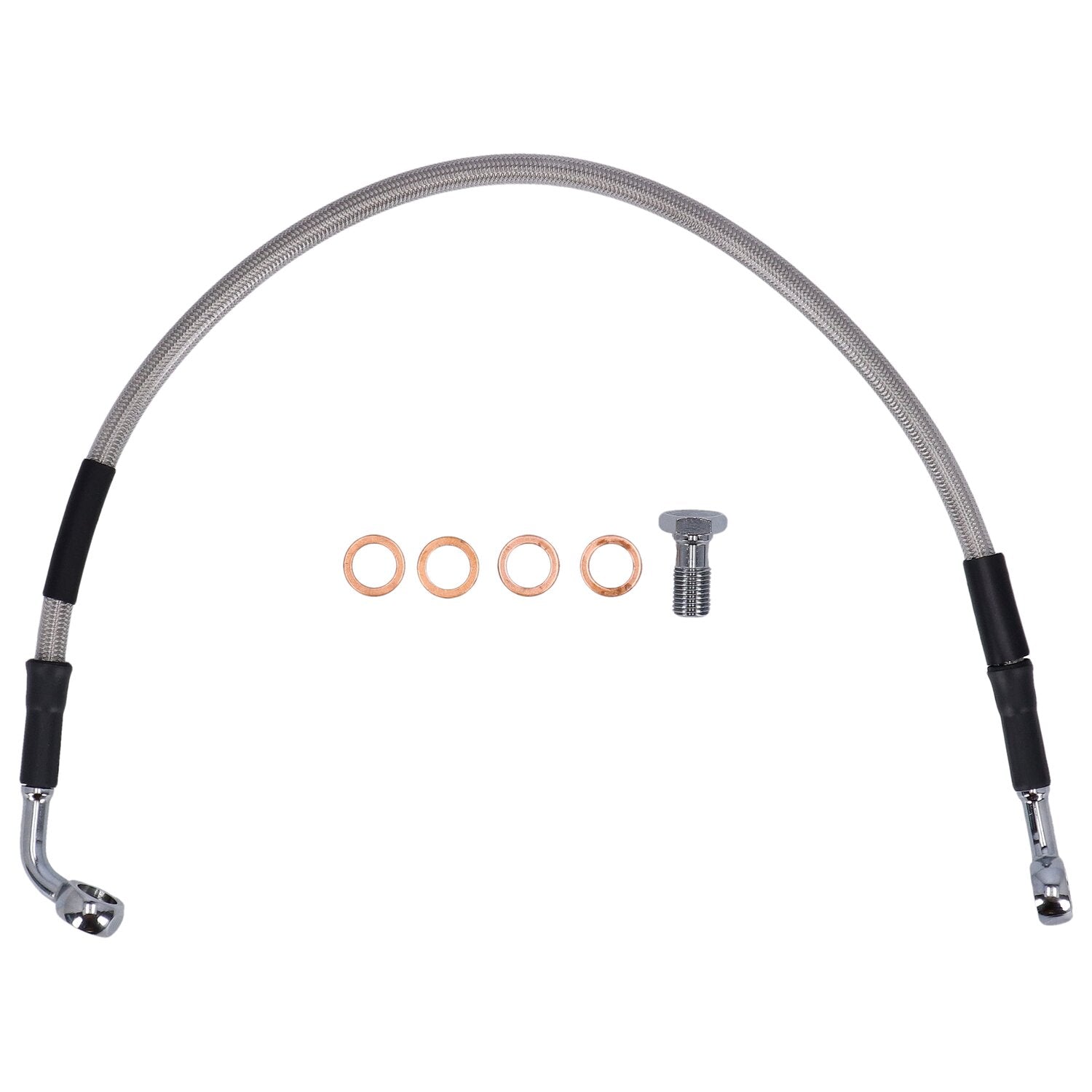 MCS by Goodridge brake line rear stainless clear coated