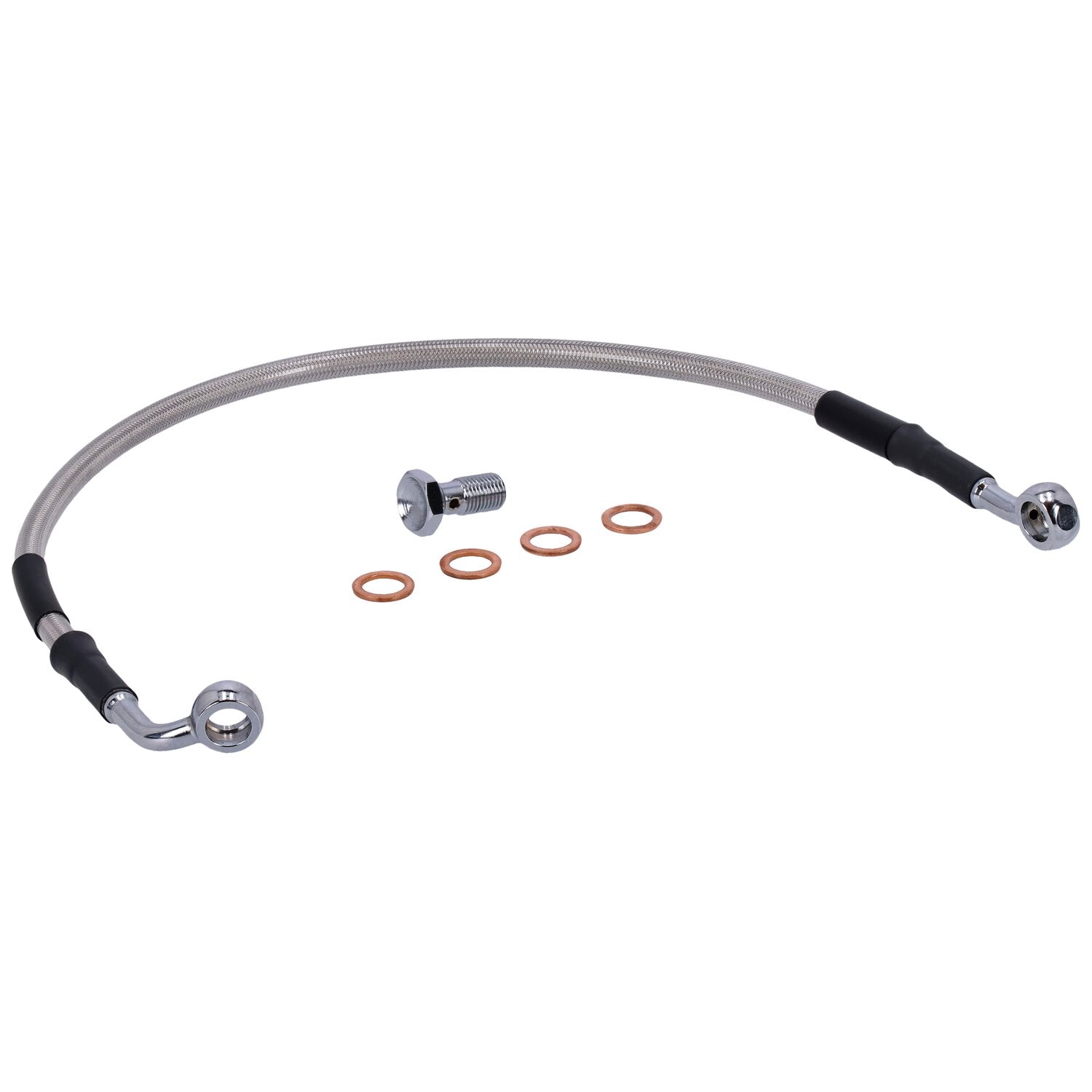 MCS by Goodridge brake line rear stainless clear coated