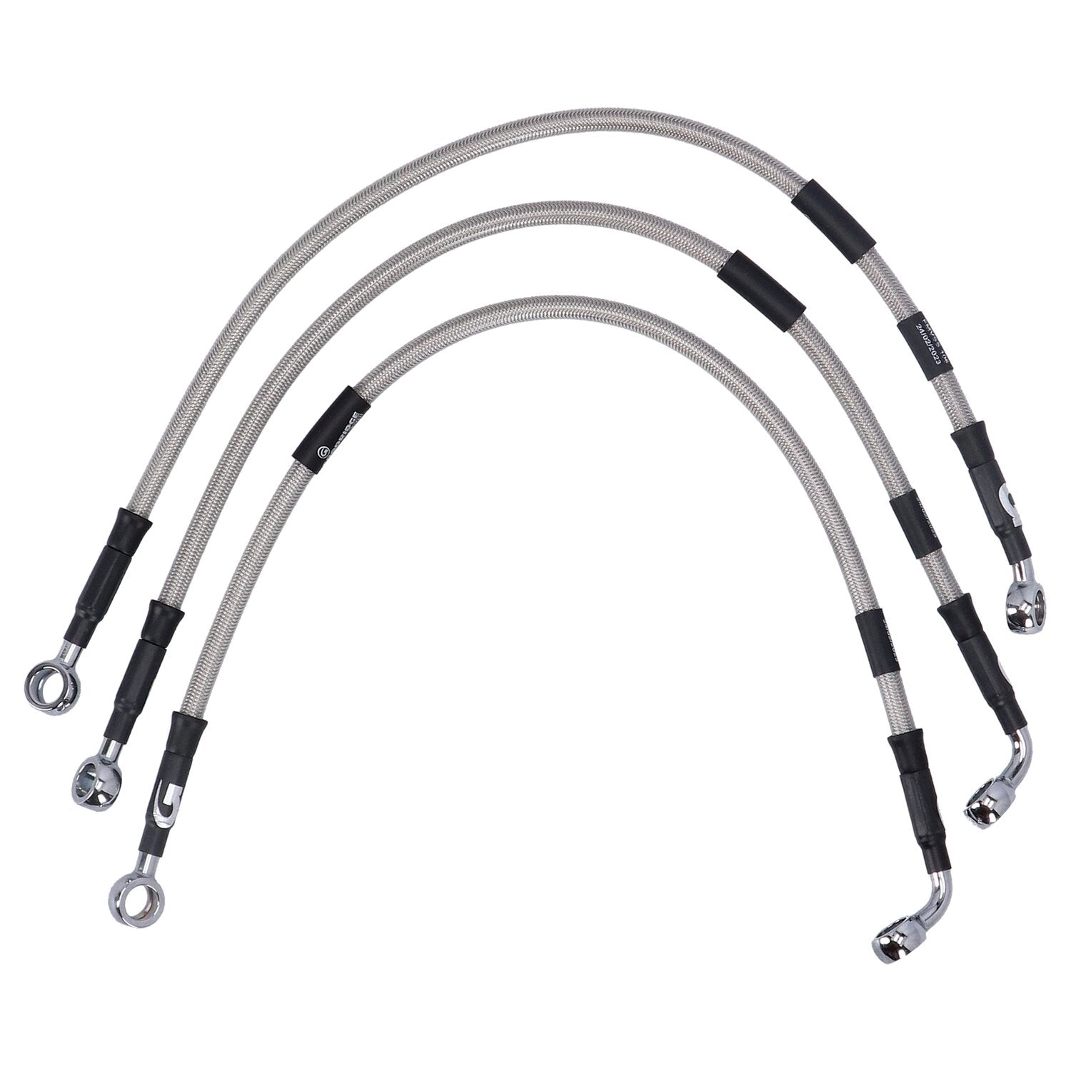 MCS by Goodridge brake line front stainless clear coated