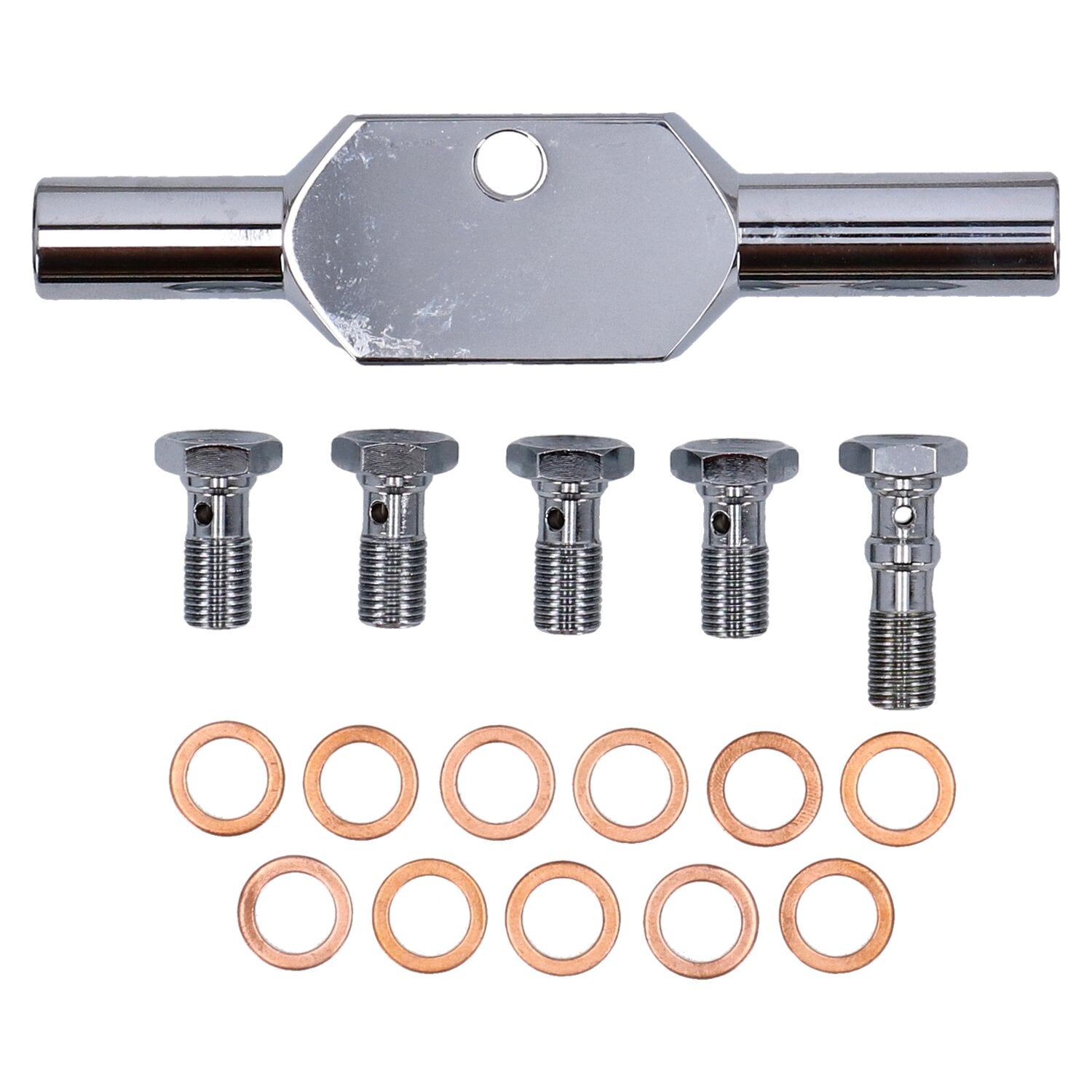 MCS by Goodridge brake line front stainless clear coated