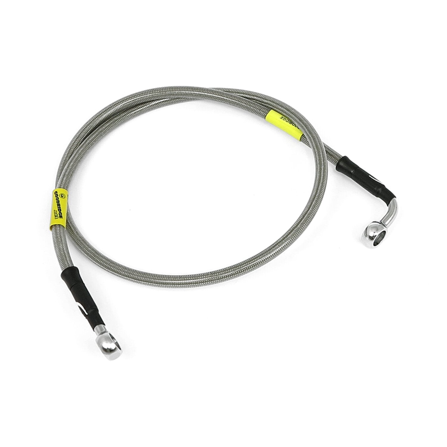 MCS by Goodridge brake line front - stainless clear coated