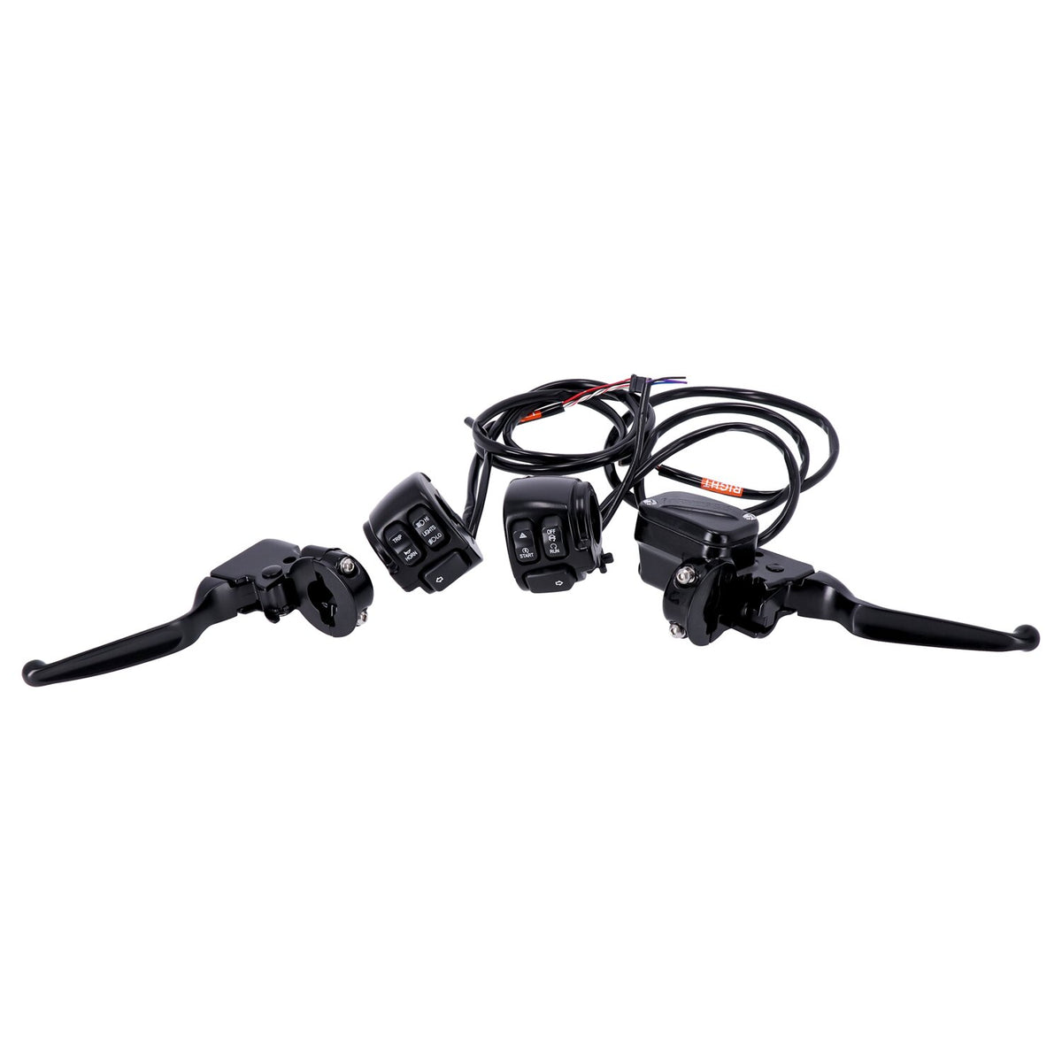 MCS Handlebar control switch & wiring kit - CAN-bus - Black