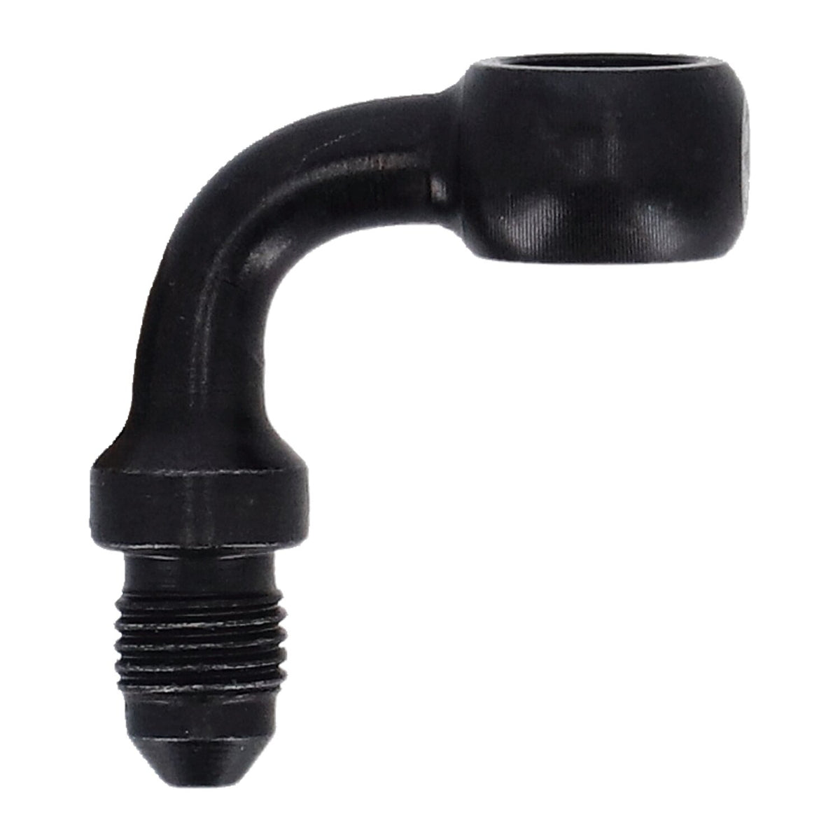 Goodridge Banjo fitting black 3/8" 90 degrees 10mm