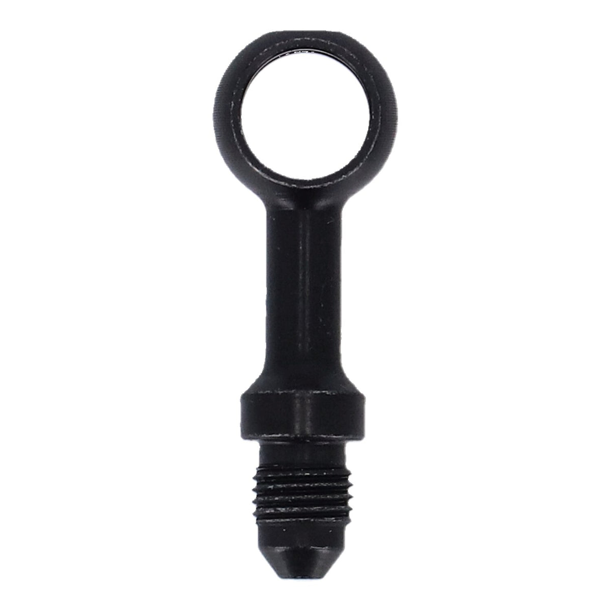 Goodridge Banjo fitting black 7/16" straight 11mm