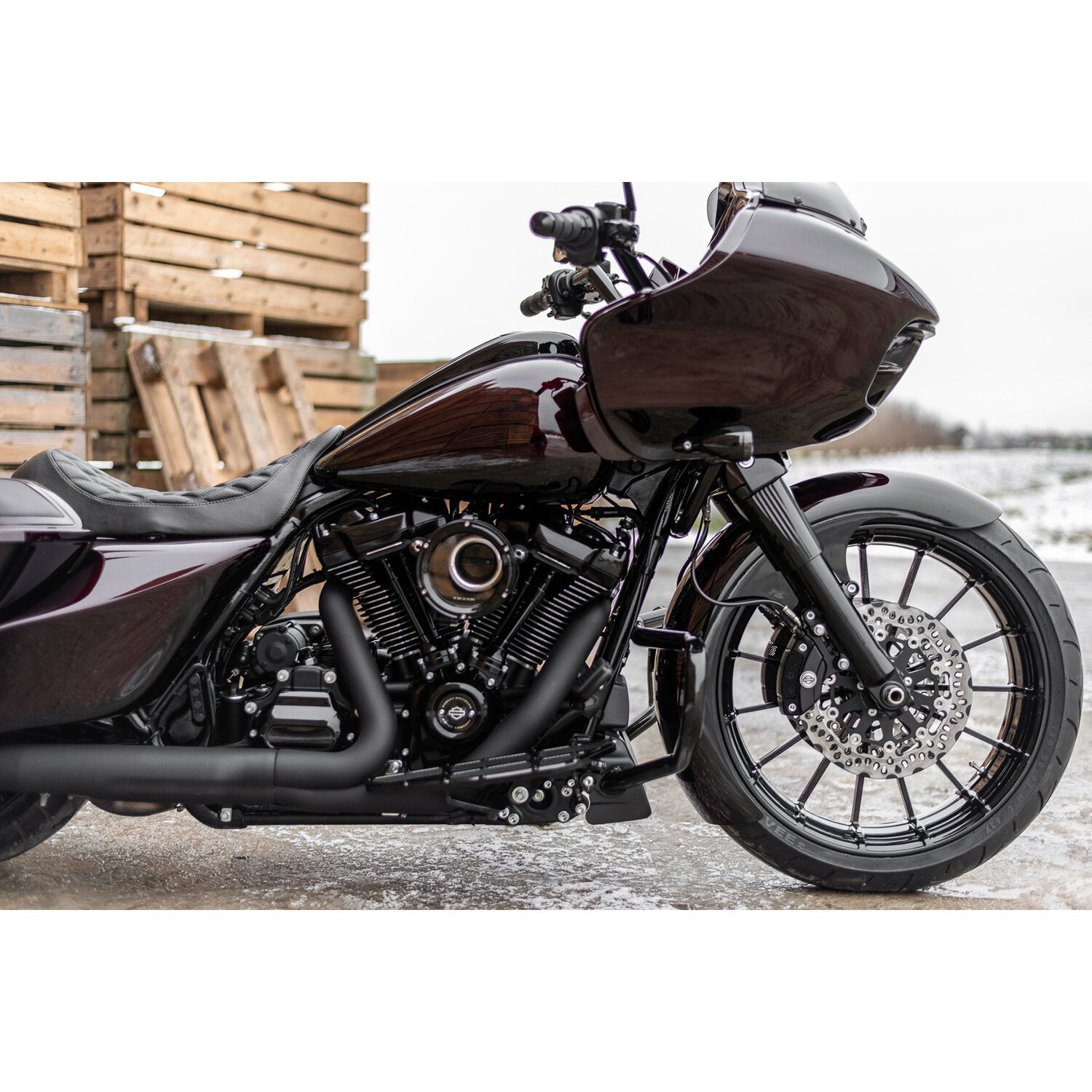 Killer Custom 'Wrapper' front fender 21 x 5.50 fat wheels
