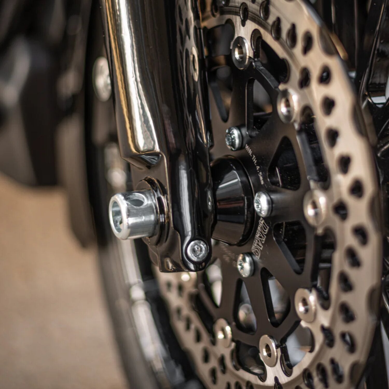 Killer Custom front wheel ABS spacer right front - Black