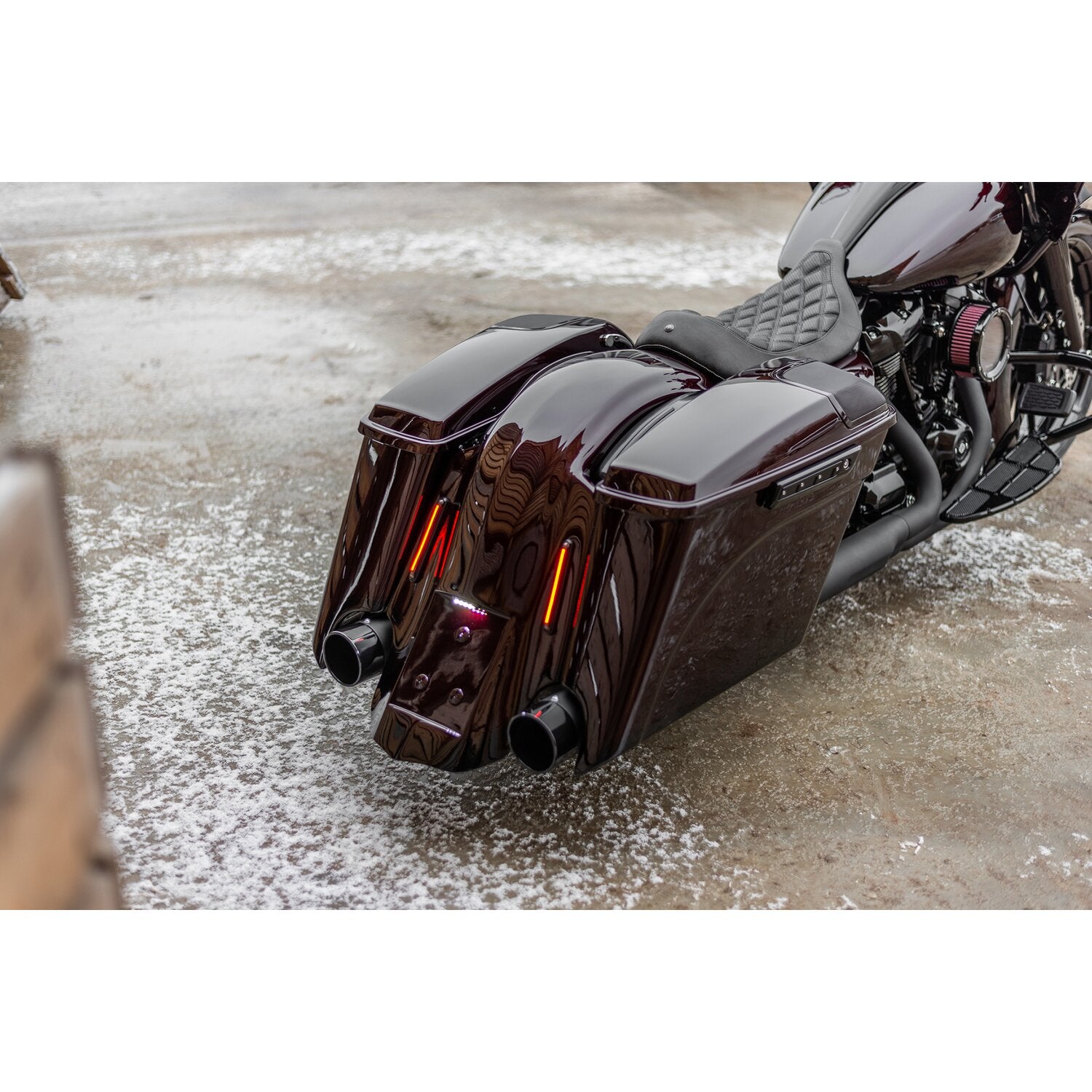 Killer Custom saddlebag latch inserts - Black