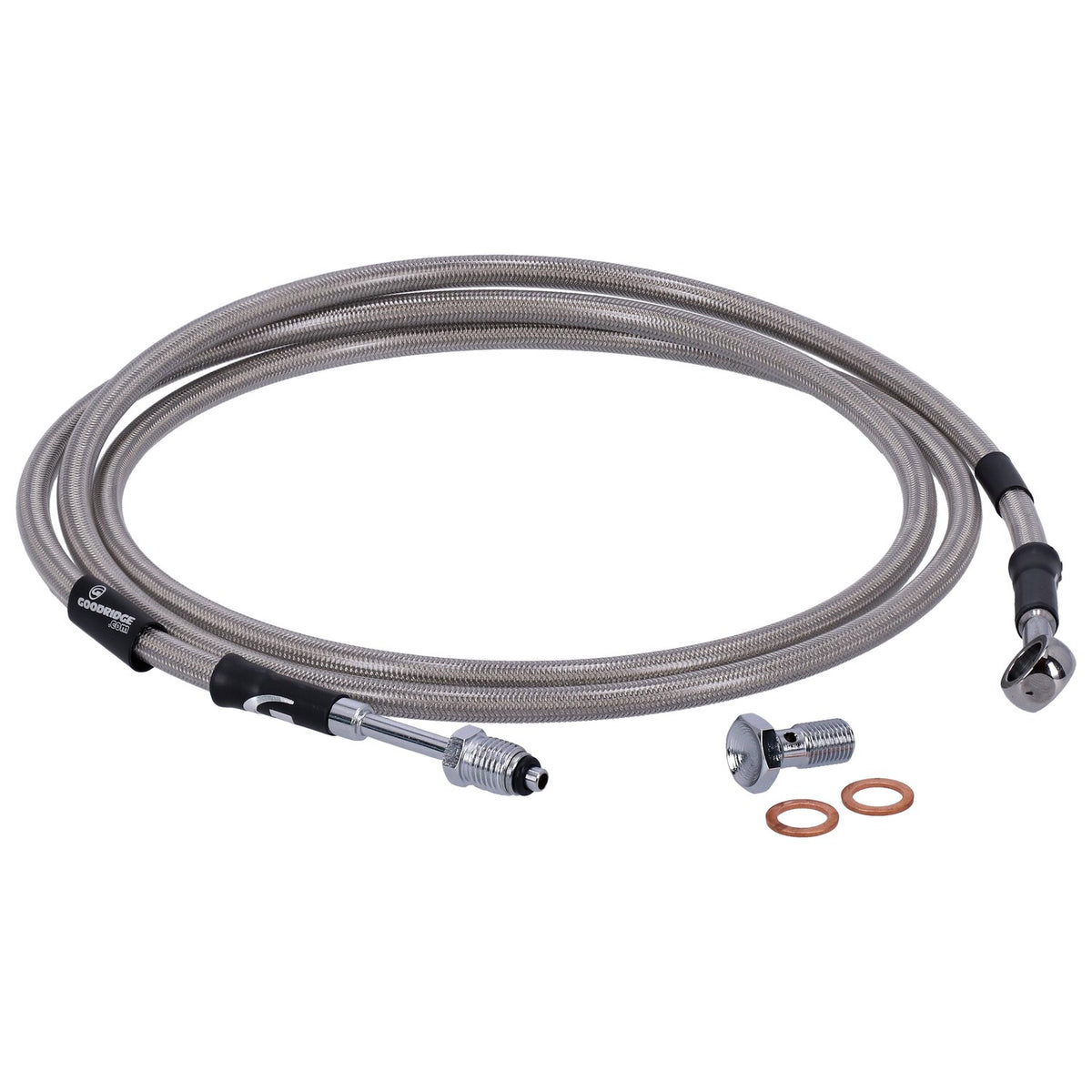 Goodridge hydraulic clutch line kit 69" clear coated