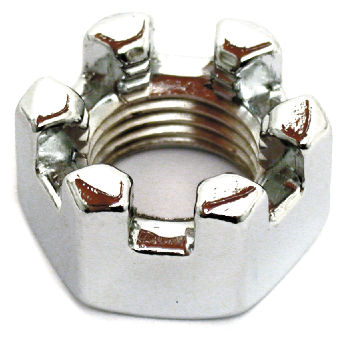 Gardner-Westcott Chrome castle nut 1/2 inch-20