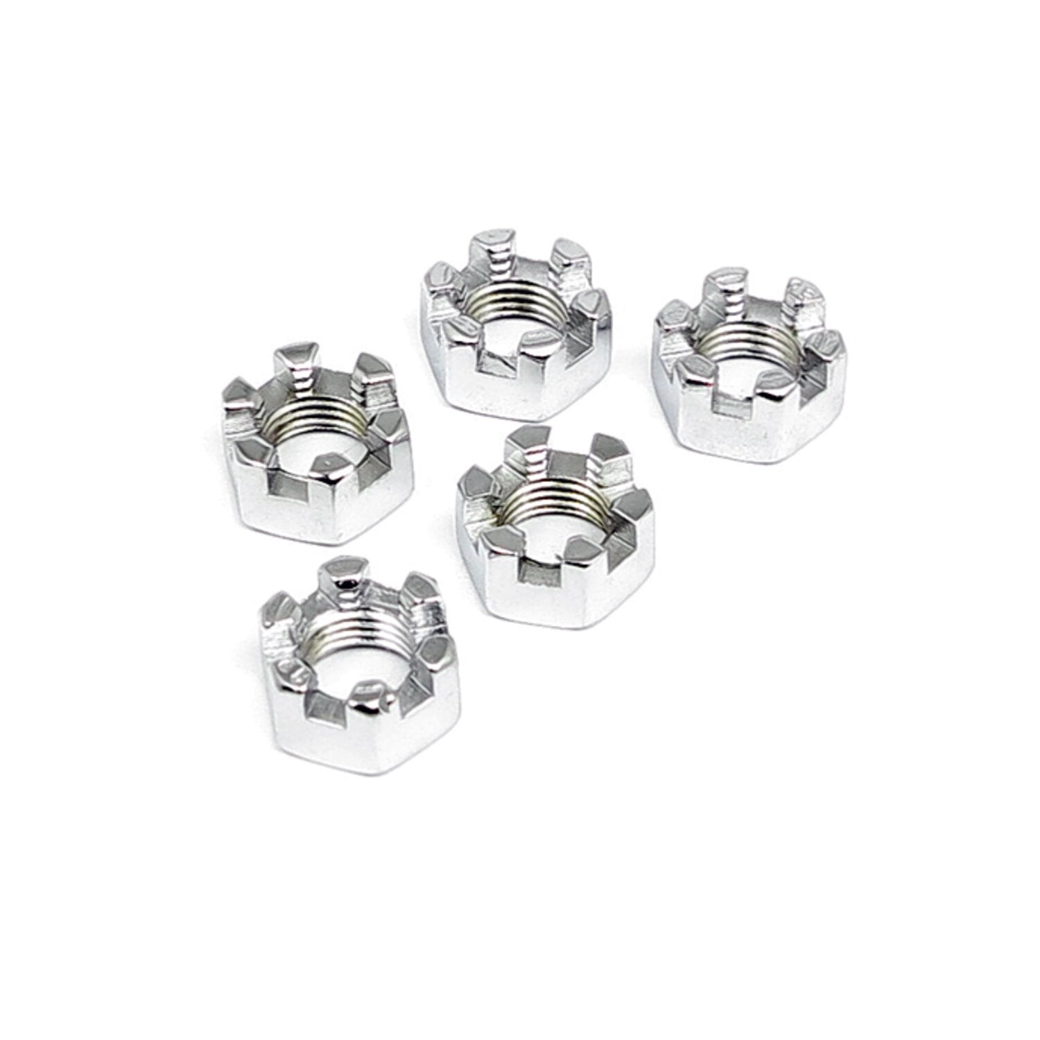 Gardner-Westcott Chrome castle nut 5/8 inch-18
