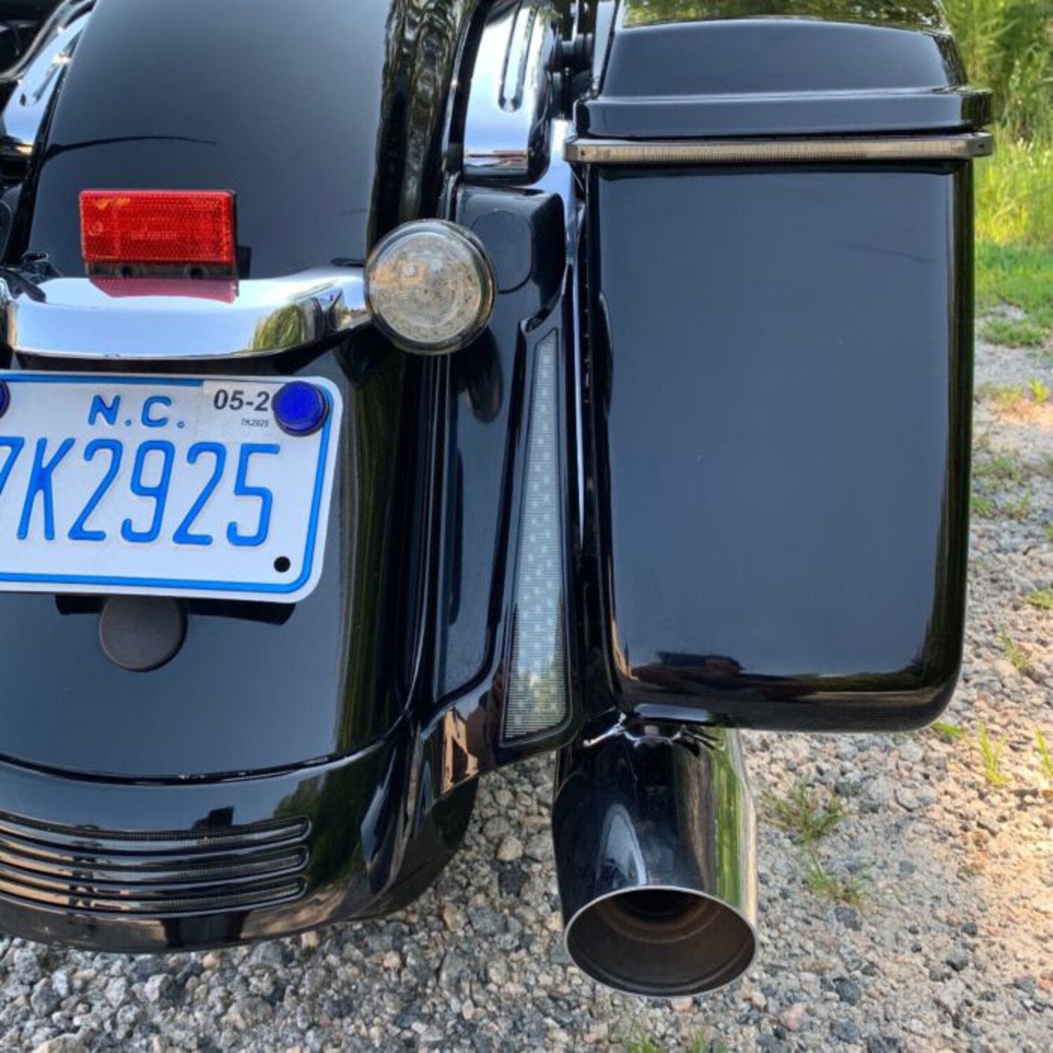 Custom Dynamics Fascia LED rear panels for Touring - Black