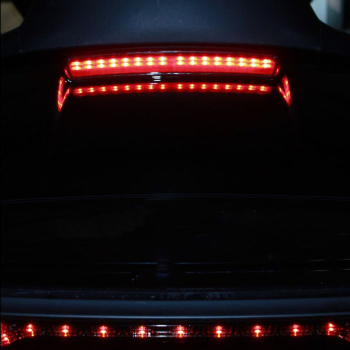 Custom Dynamics Tour-Pak® lid light - Black red lens