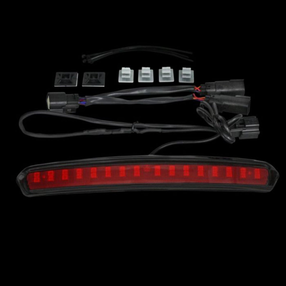 Custom Dynamics Tour-Pak® lid light - Black red lens