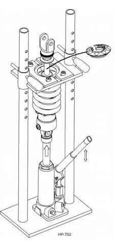 Hyperpro Pro-Series Hydraulic Spring Removal Tool Black