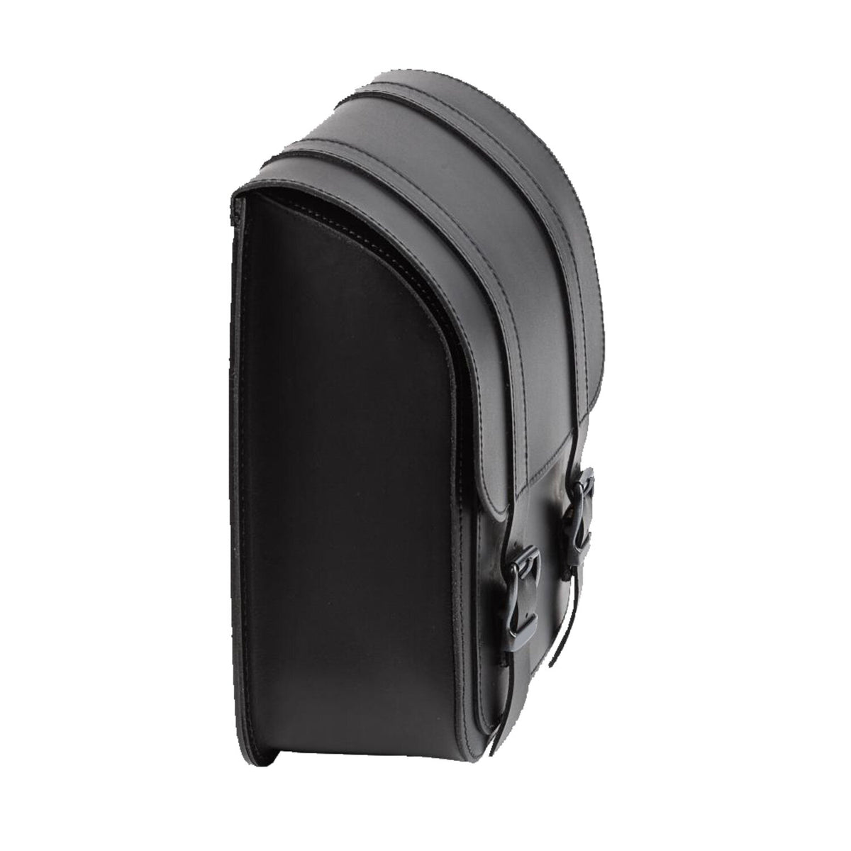 MCS full leather swing arm bag left 10 liter - Black