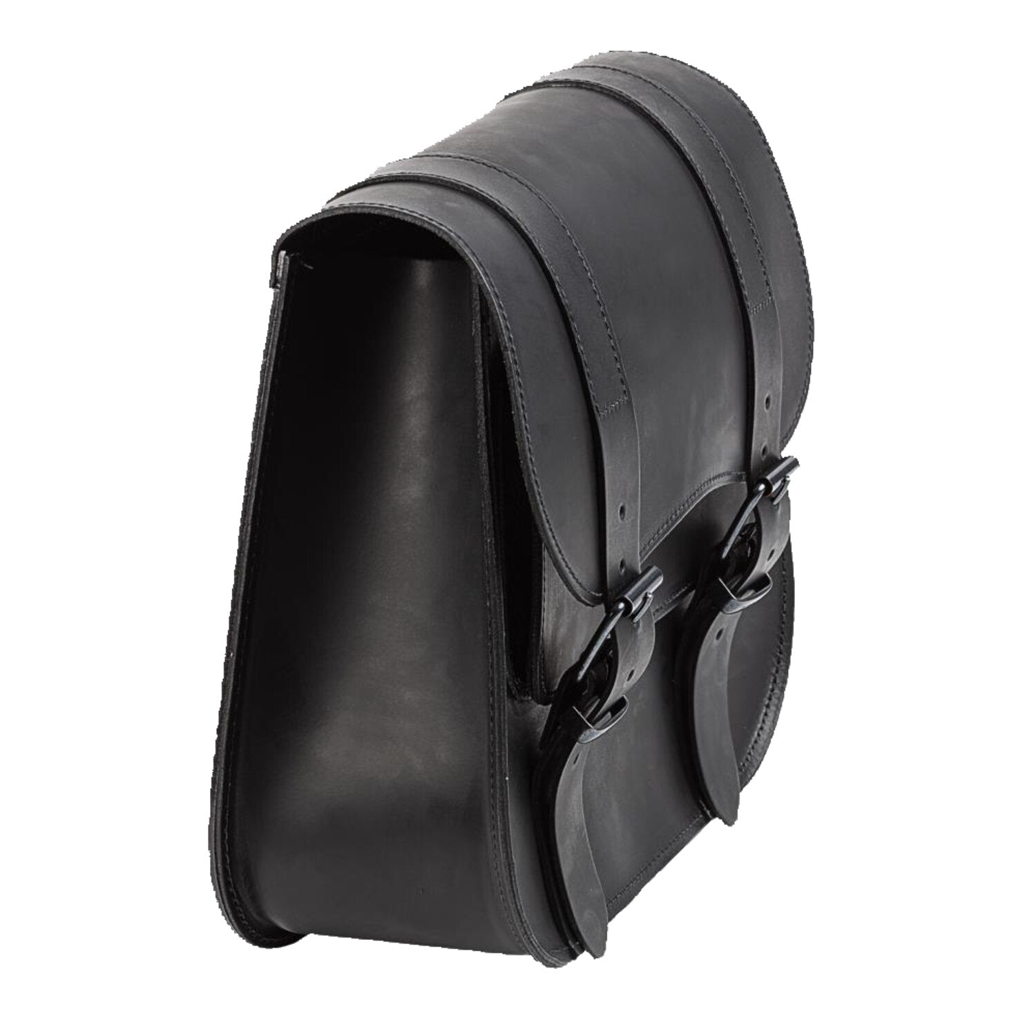 MCS leather single saddlebag 18 liter - Black