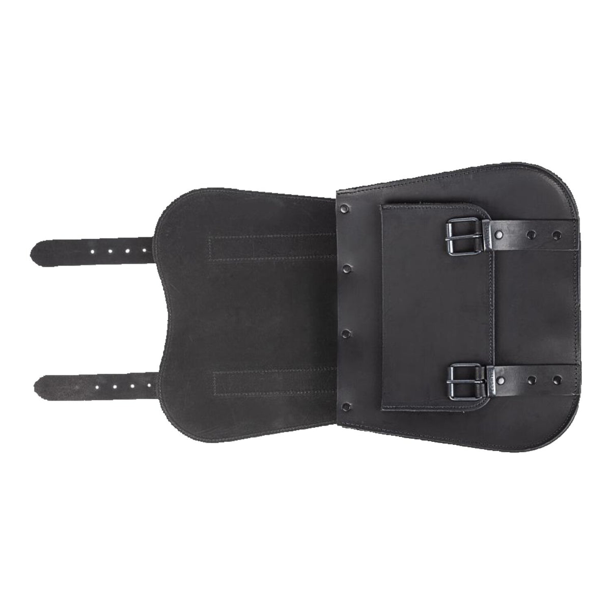 MCS leather single saddlebag 18 liter - Black