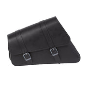 MCS leather swingarm bag left 6.5 liter - Black
