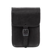 MCS full leather sissy bar bag - Black