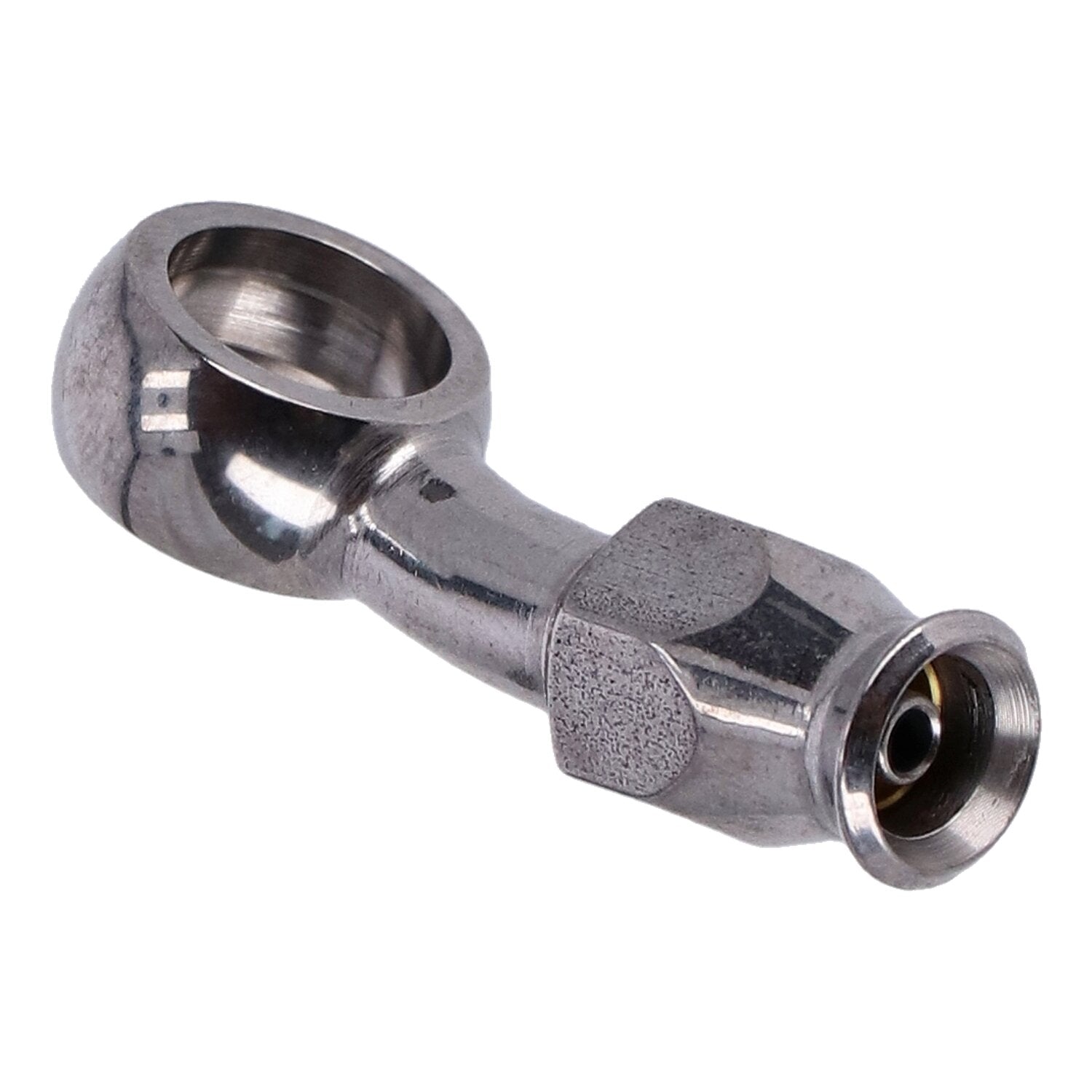 Goodridge 7/16" (11mm) banjo fitting 20 degree bend - SS