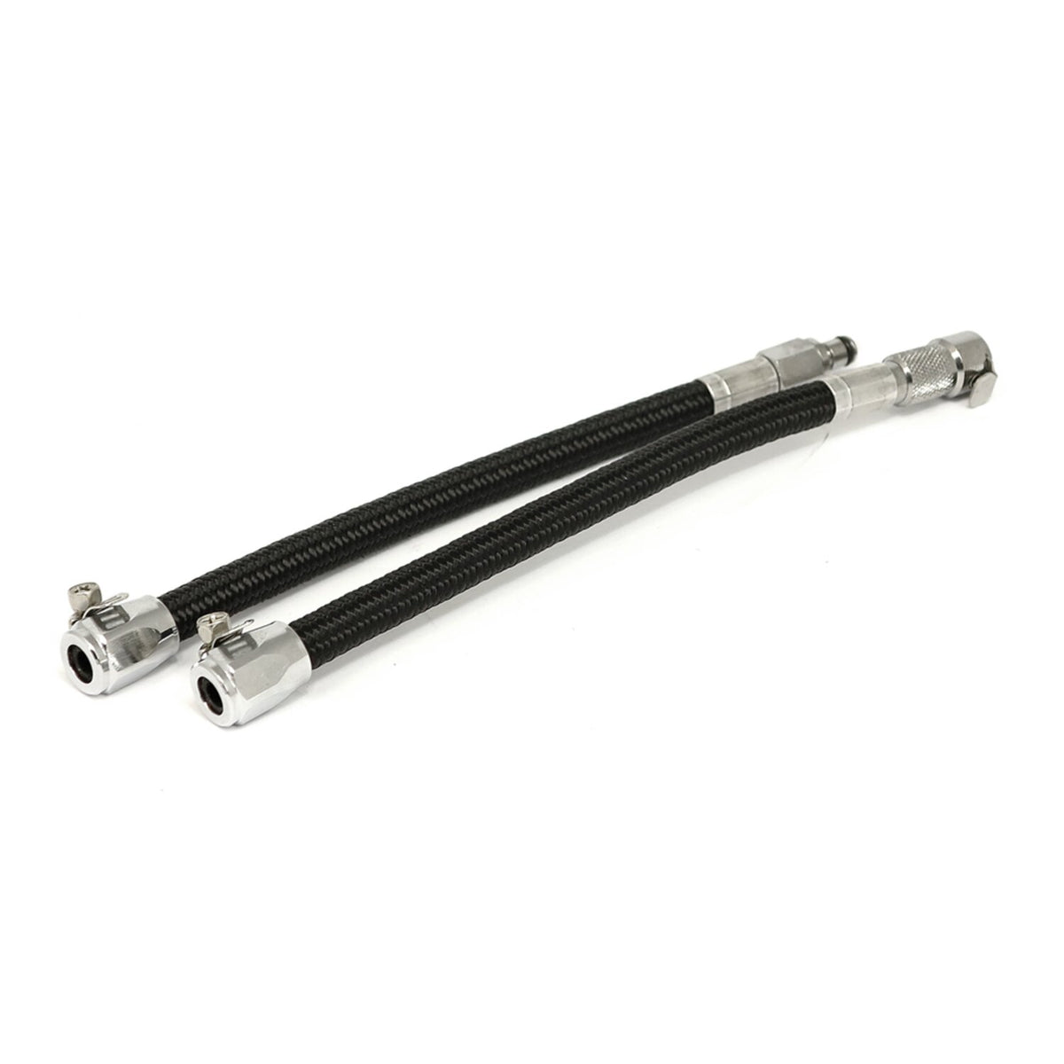 Goodridge QD fuel crossover line black braided textile