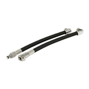 Goodridge QD fuel crossover line black braided textile