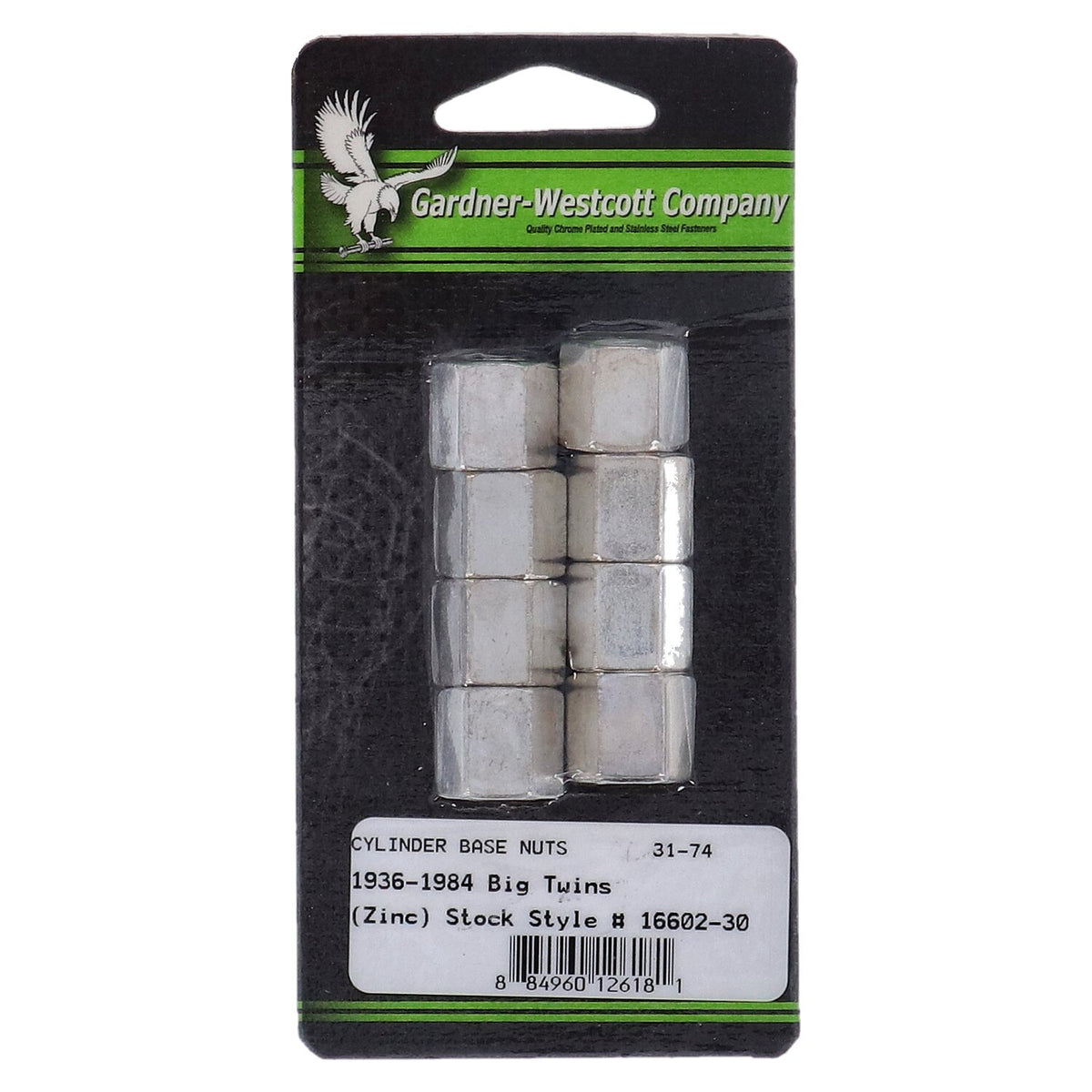 Gardner-Westcott Cyl - base nut kit hex
