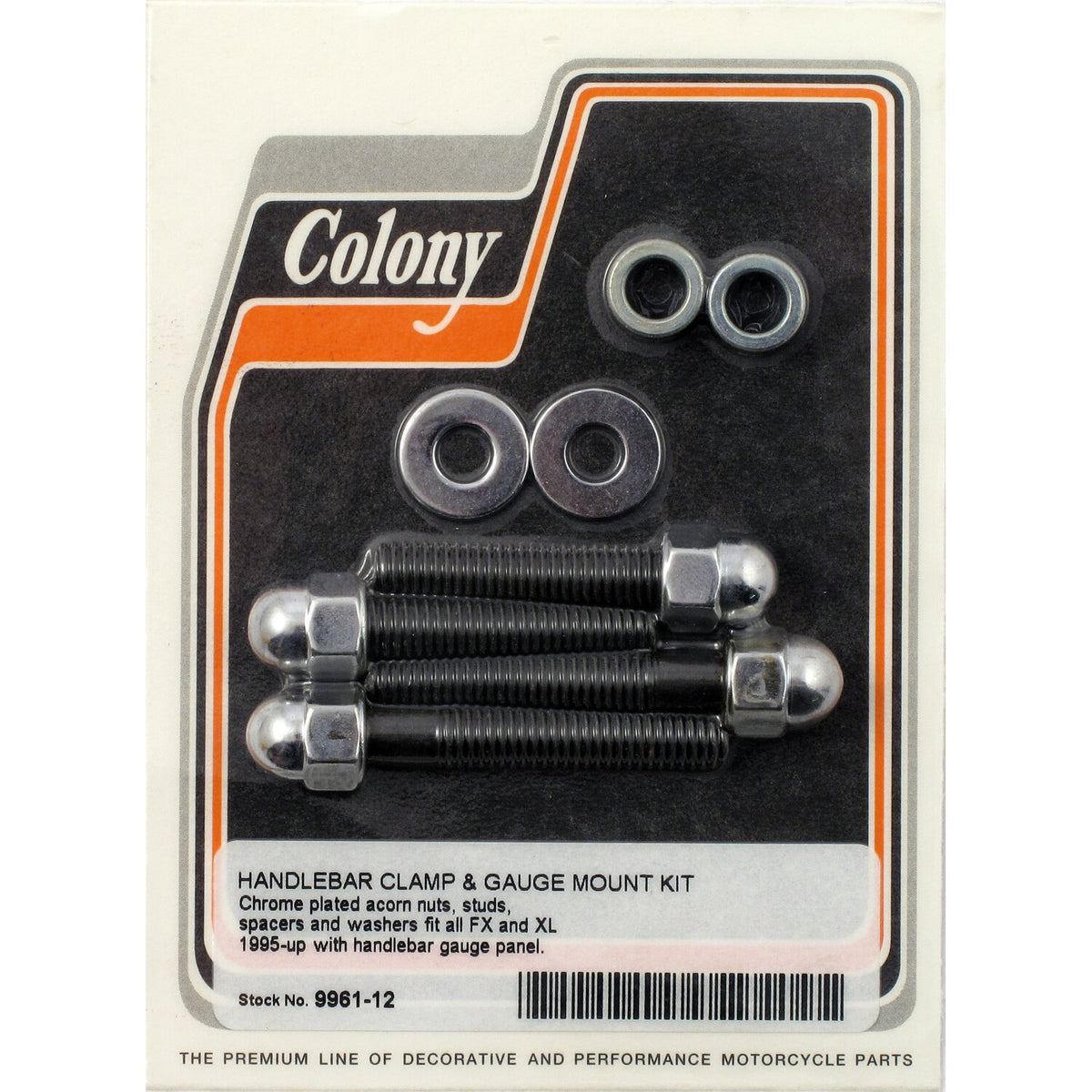 Colony handlebar clamp & gauge mount kit - Acorn