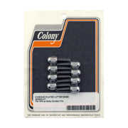 Colony tappet block mount kit - Acorn chrome