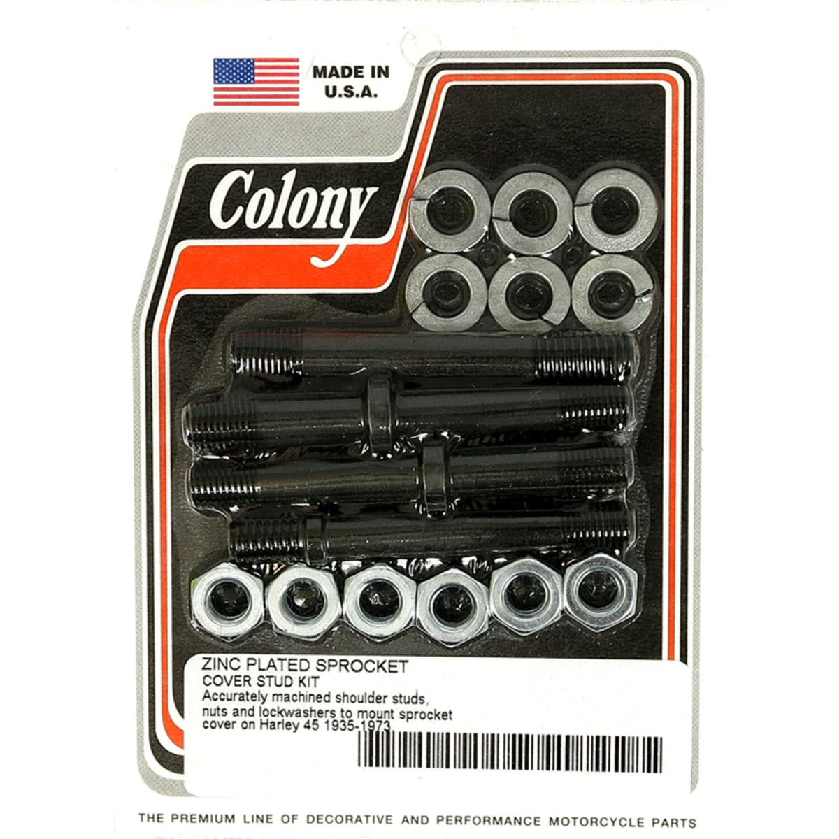 Colony sprocket cover mount kit - Zinc