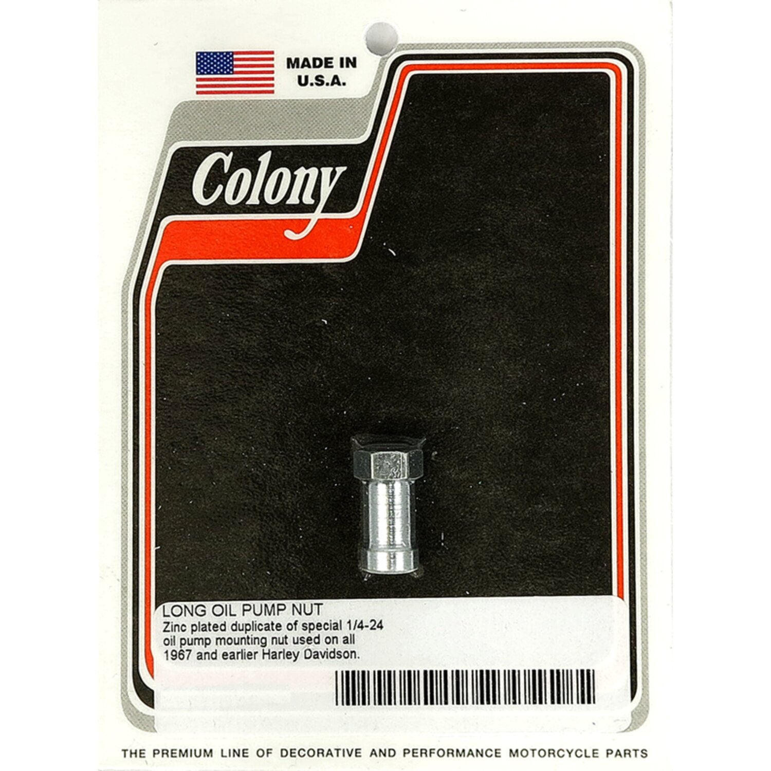 Colony oil pump nut early style