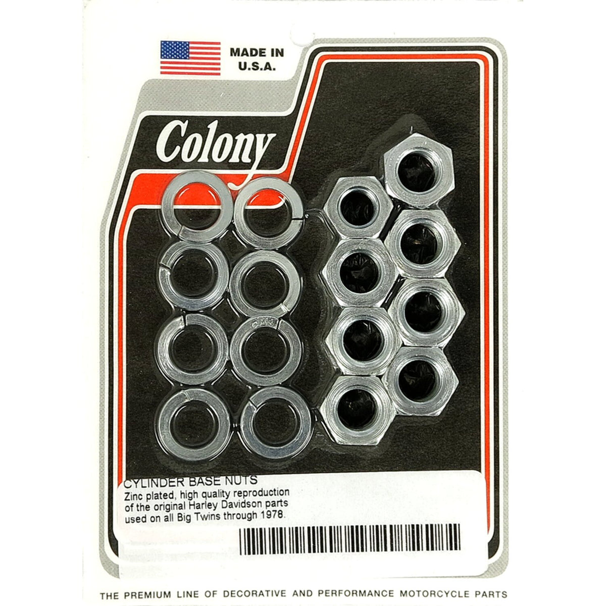 Colony cyl base nut kit