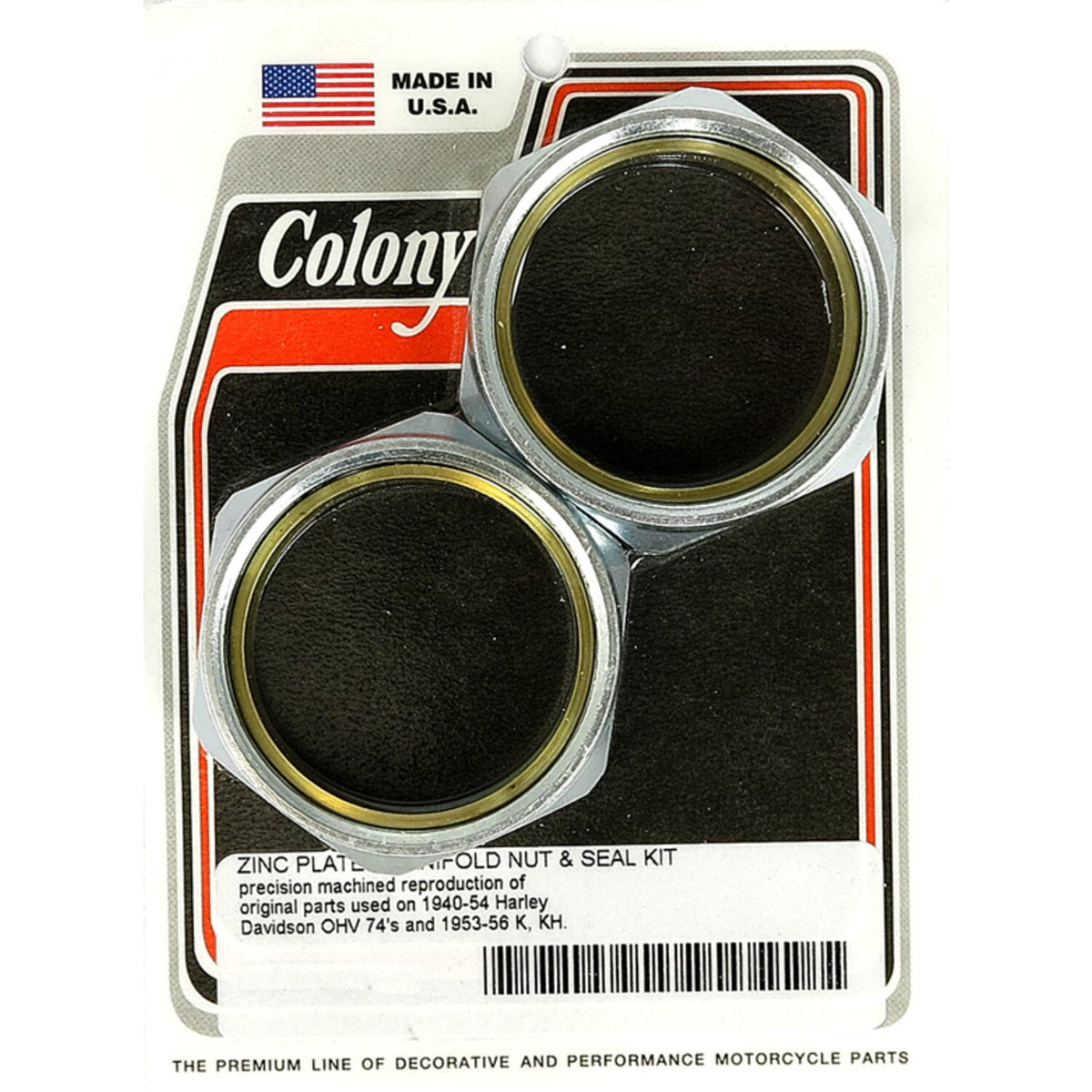 Colony manifold nuts plumber style