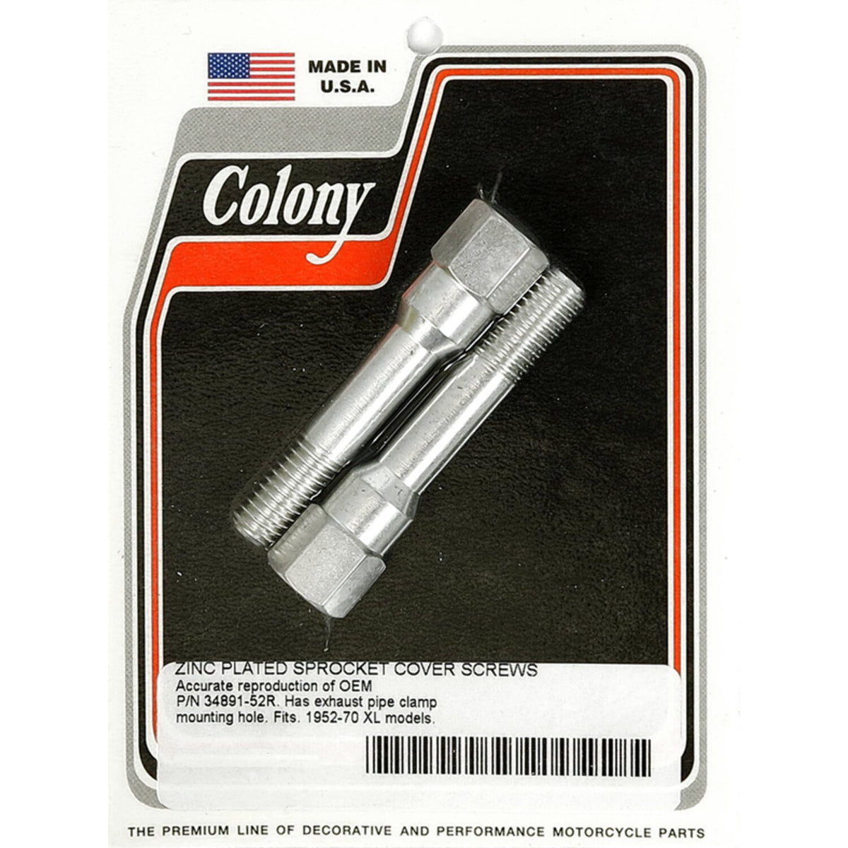 Colony sprocket cover mount kit - Zinc