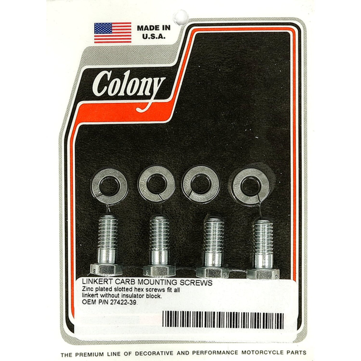 Colony mount bolt Linkert carburetor - Standard length
