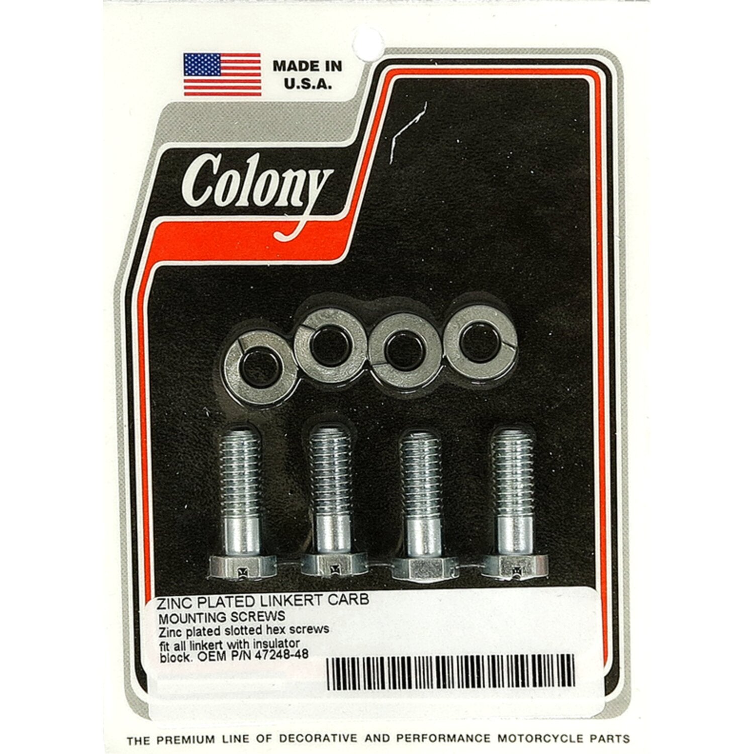 Colony mount bolt Linkert carburetor - Extended length