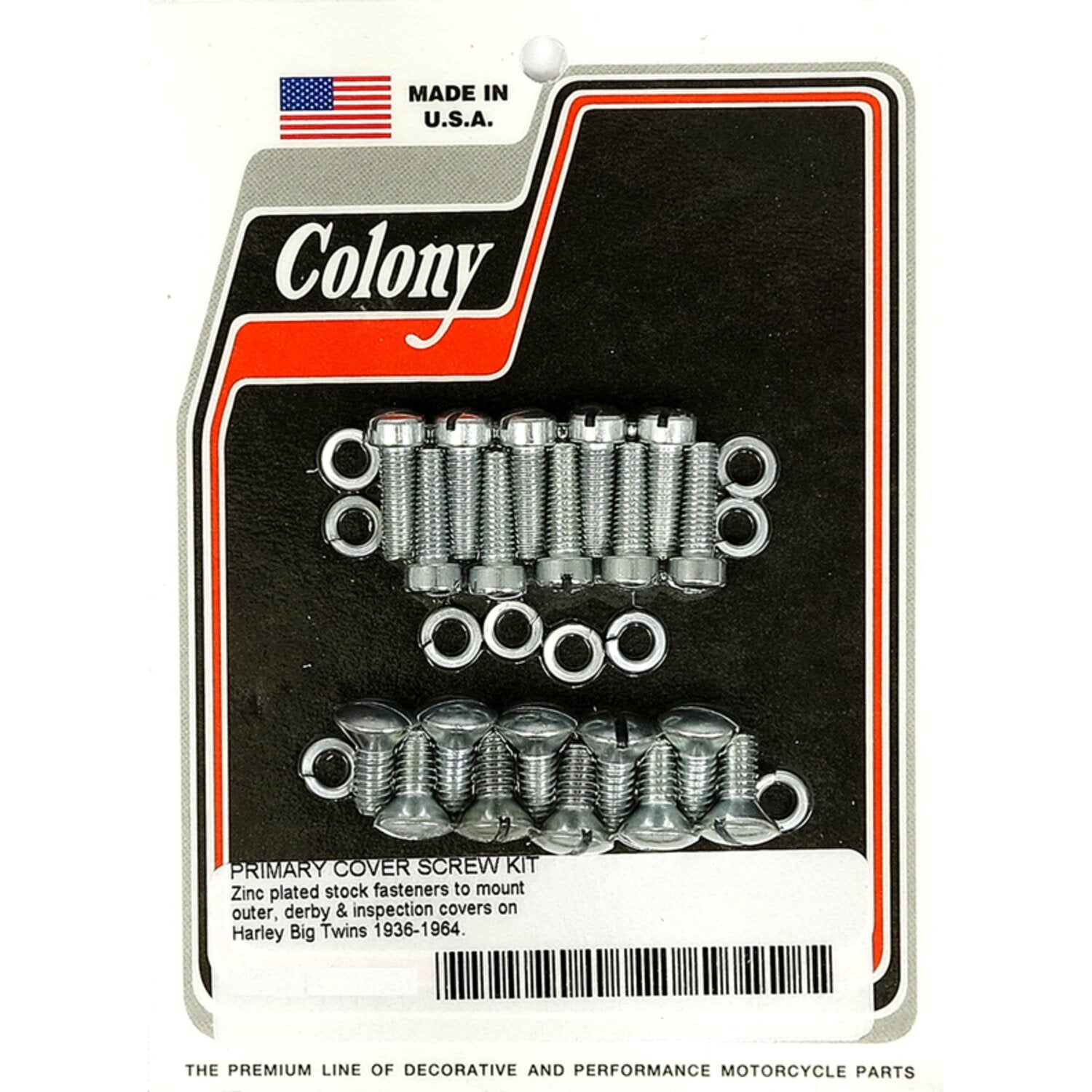 Colony primary mount kit slotted style zinc