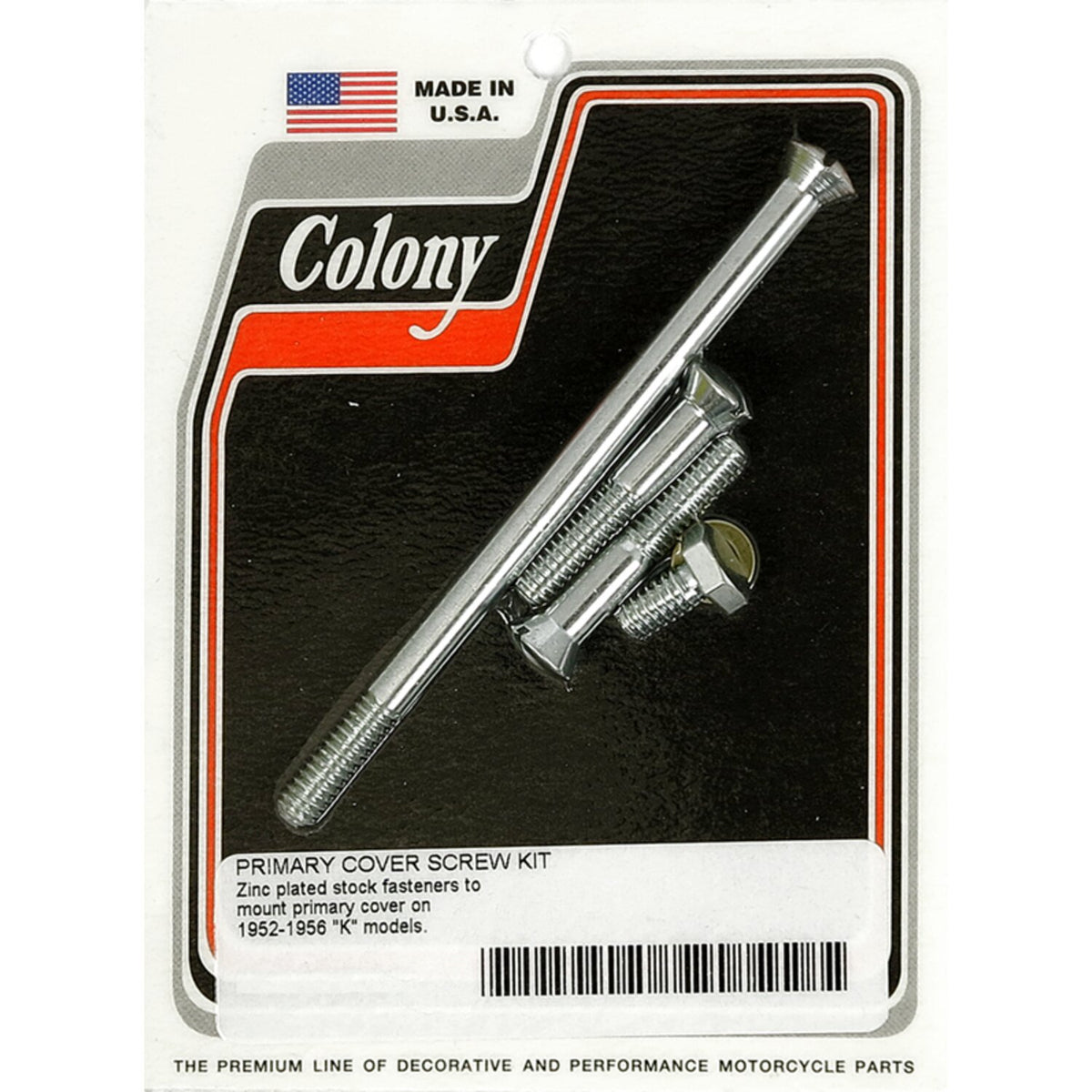 Colony primary mount kit slotted head zinc