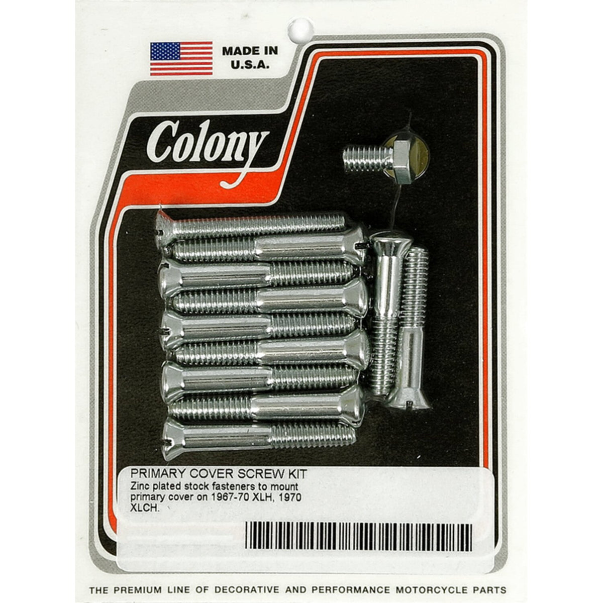 Colony primary mount kit slotted head zinc