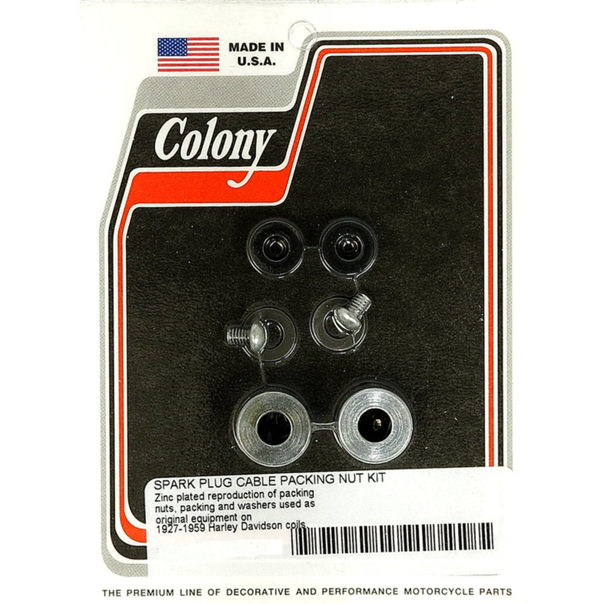 Colony spark plug cable packing nut kit