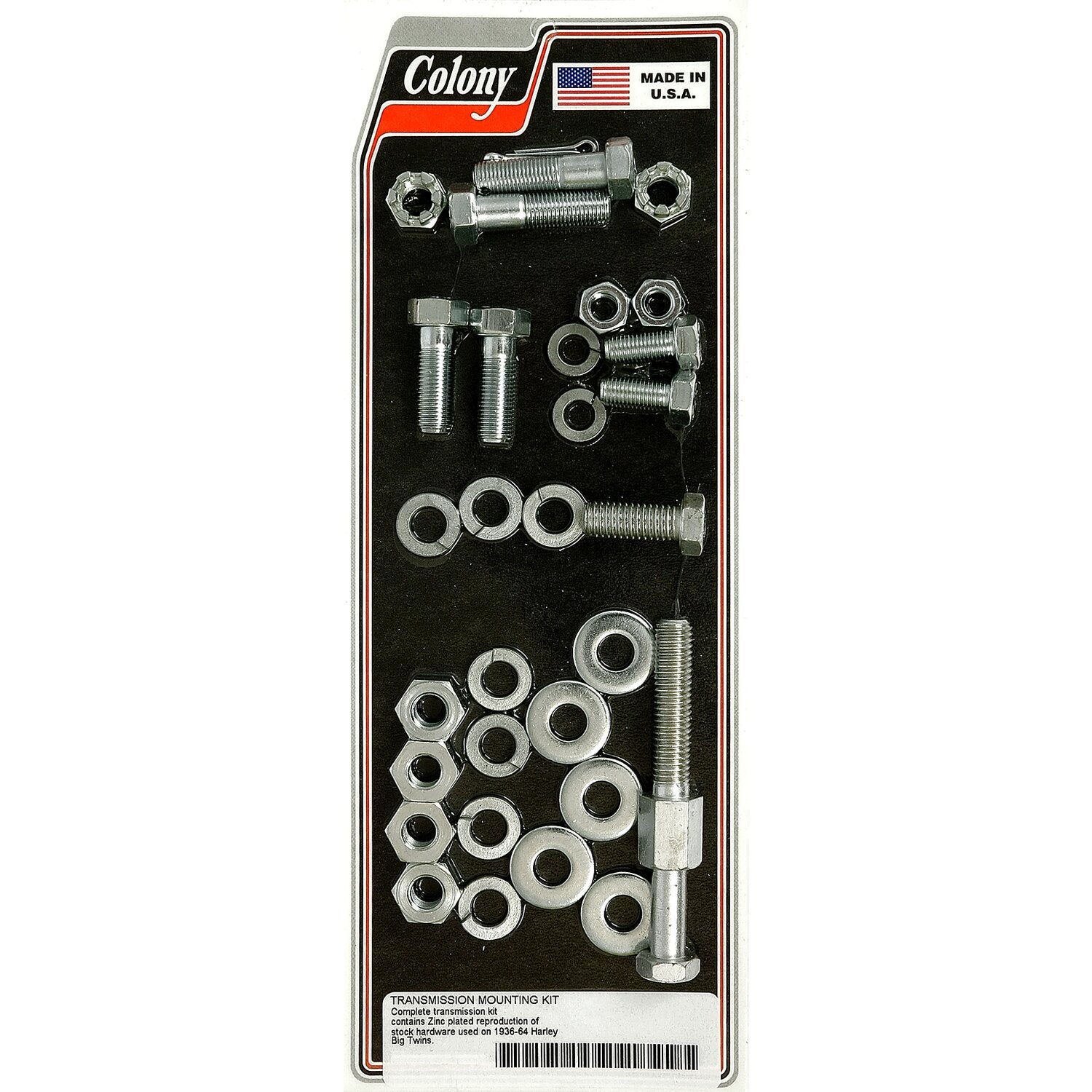 Colony transmission mount kit - Zinc