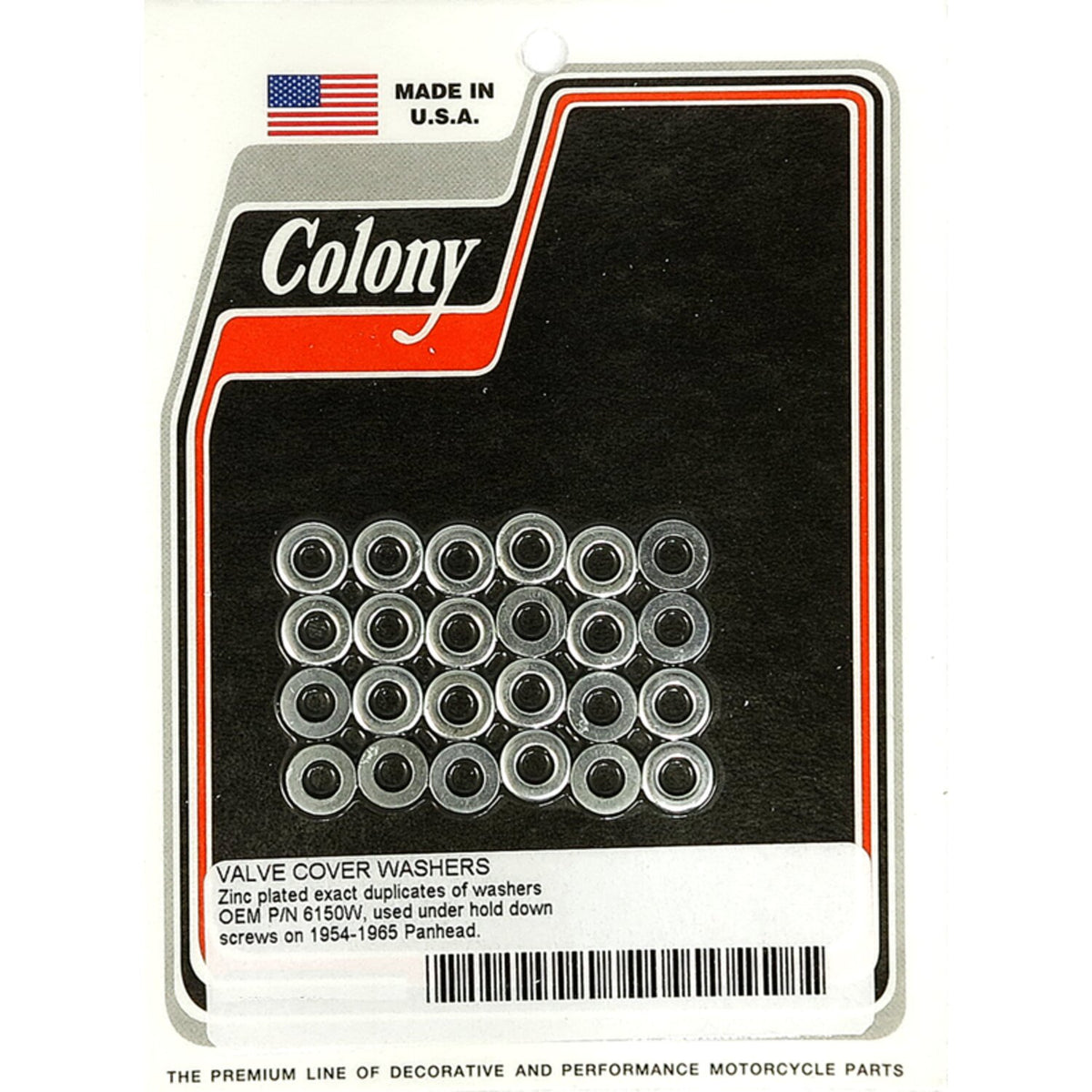 Colony rocker cover washer set - Zinc