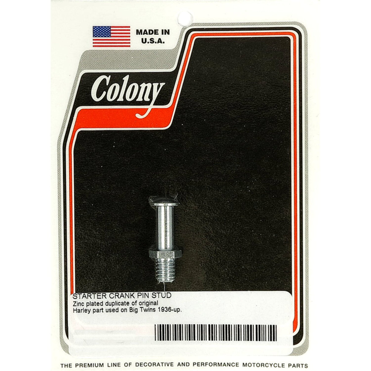 Colony kickstart return spring stud - Zinc