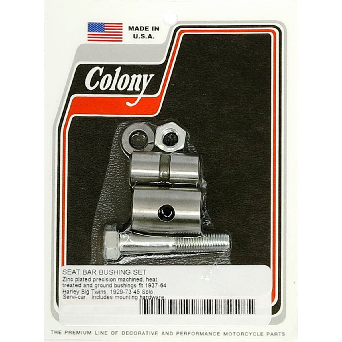 Colony T-bar bushing kit - Zinc
