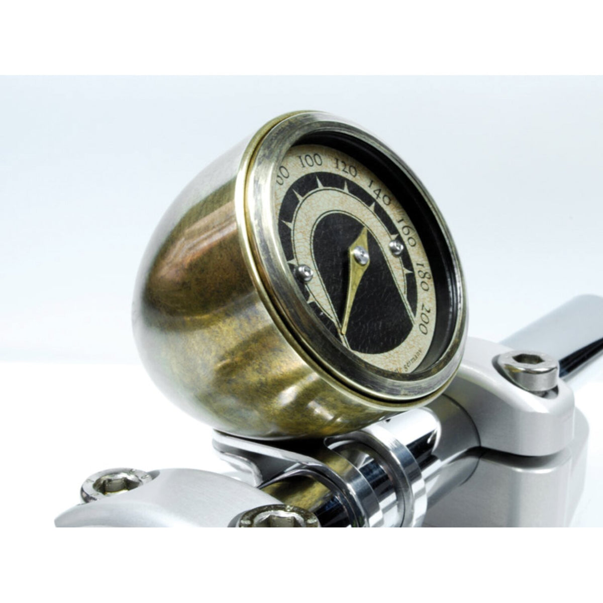 Motogadget Tiny mount cup 'Vintage Brass' 1" - Black
