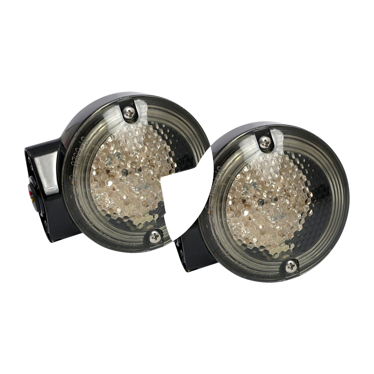 MCS 86-up style FL LED turn signals - Front - gloss black
